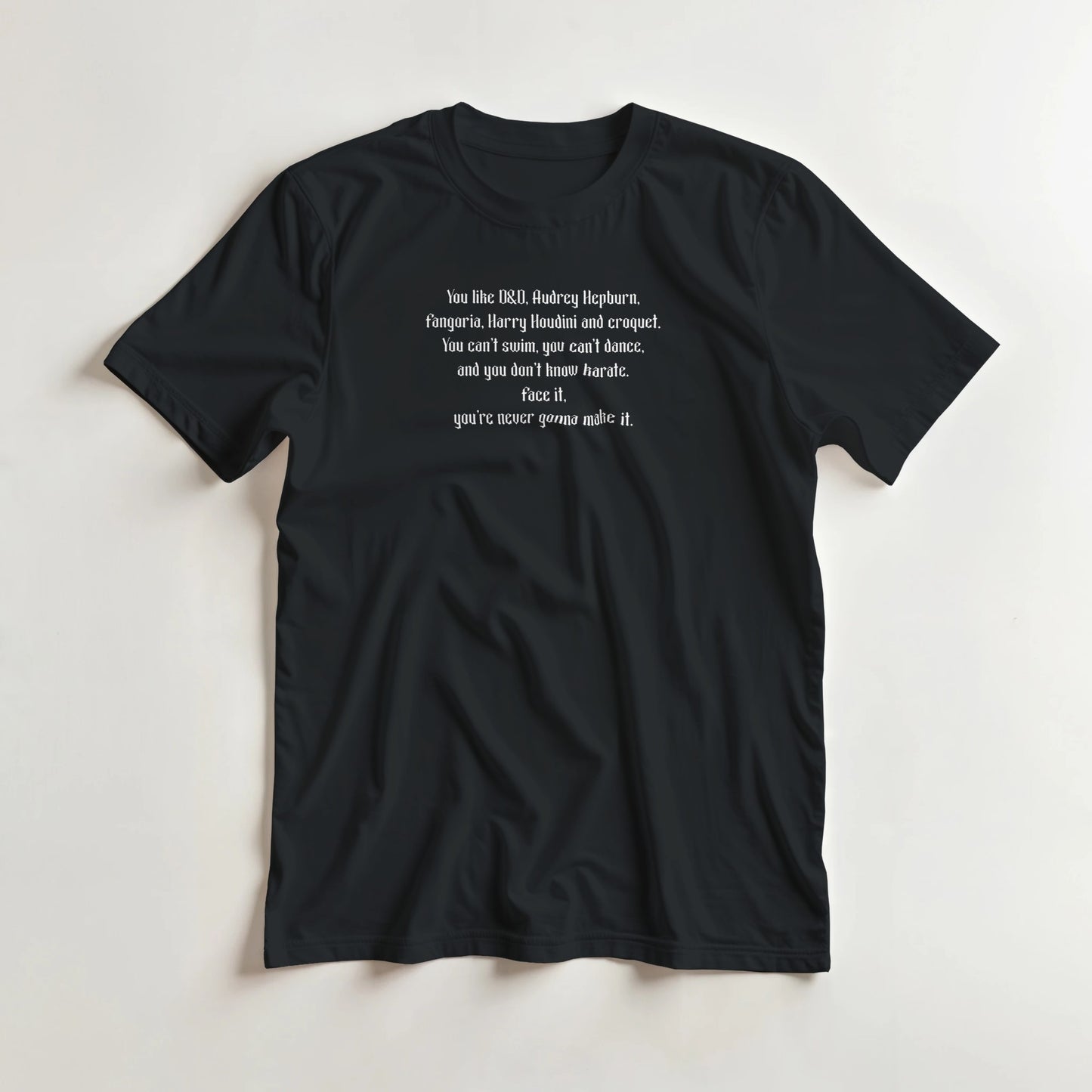 You Like D&D? Heavyweight Unisex Graphic T-Shirt – Black – heavyweight unisex T-shirt
