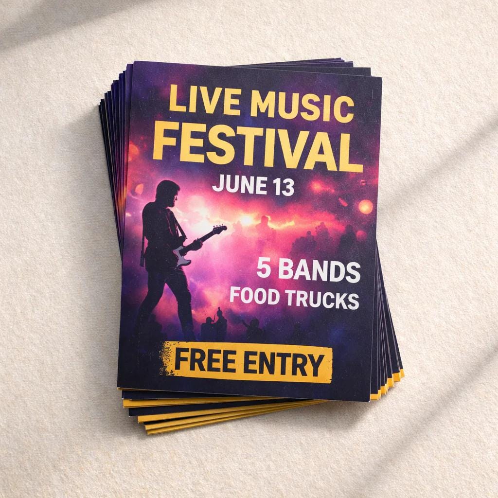 Custom Printed Leaflets: 170gsm Silk Paper, Various Sizes, Single/Double Sided Printing