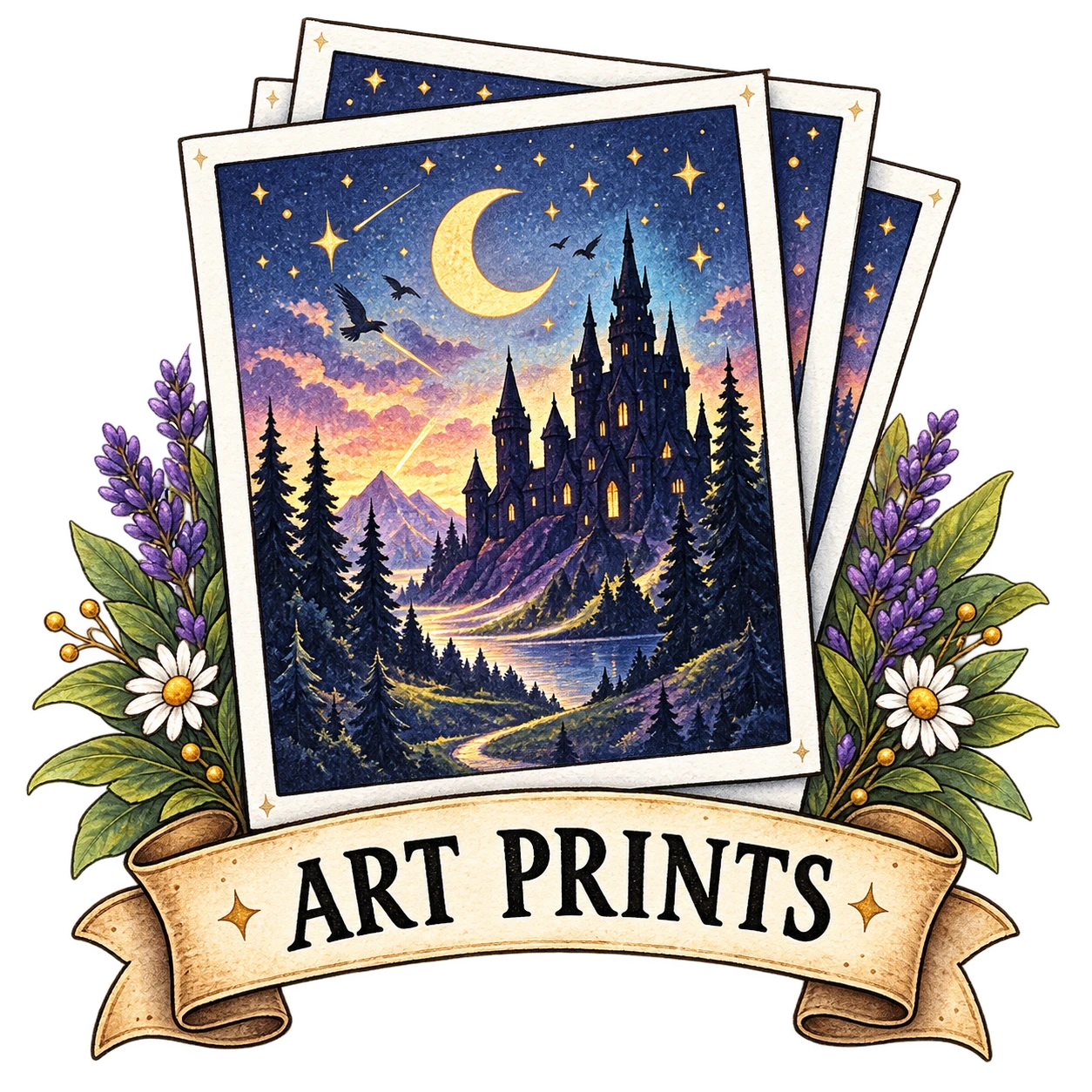 Art prints illustration