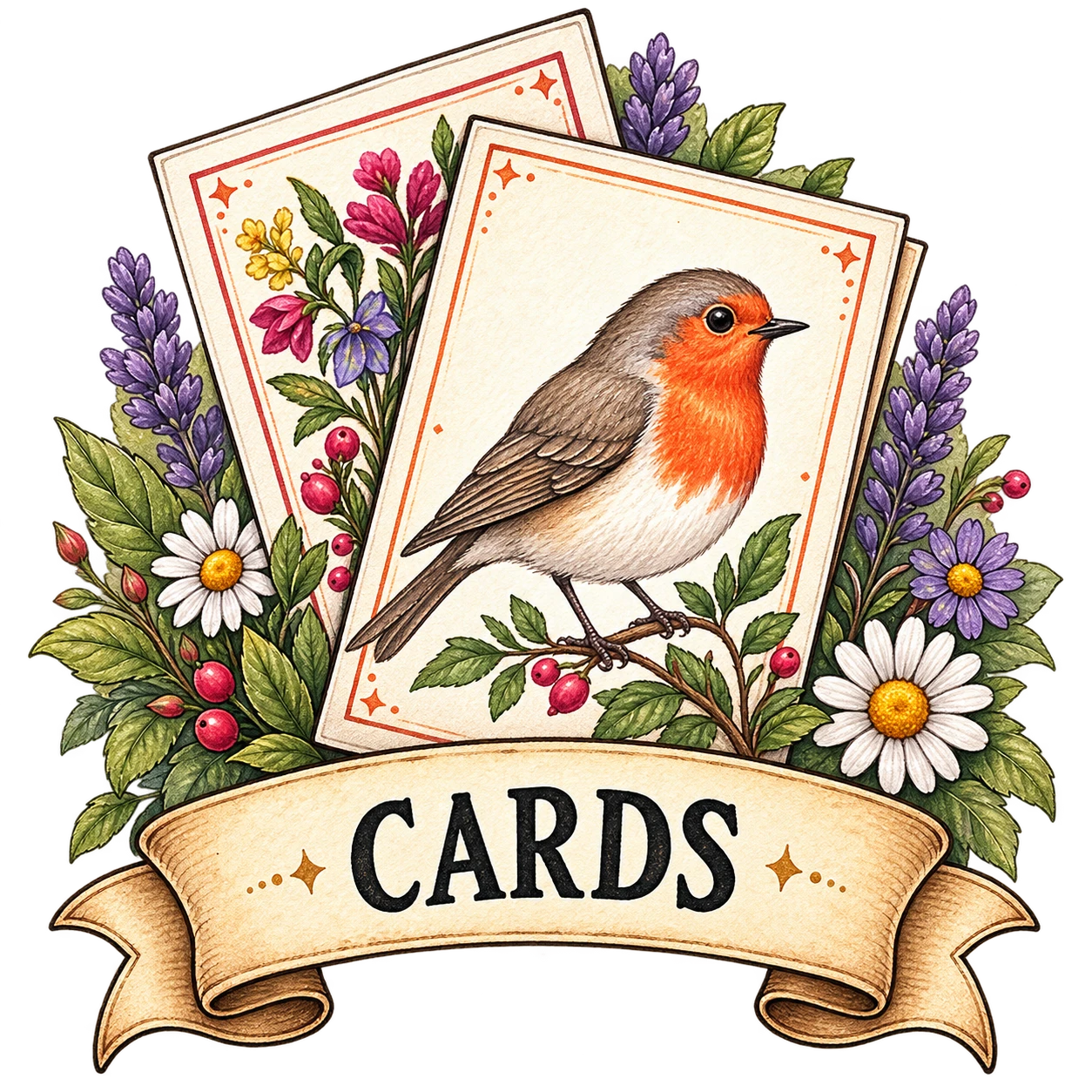 Greeting cards illustration