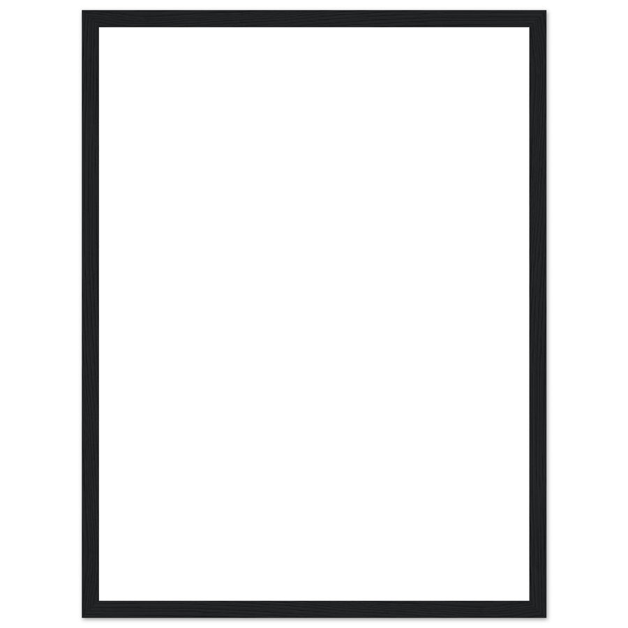 Custom Premium Matte Poster — Wooden Frame
