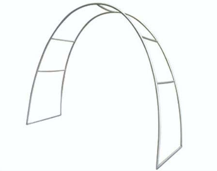 Arch tube fabric display frame