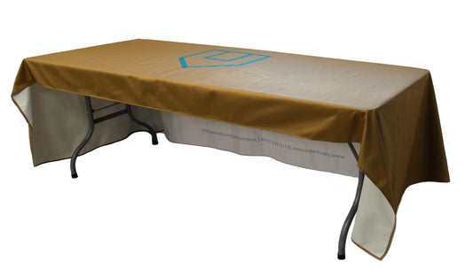 Backless printed tablecloth