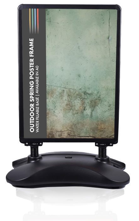Black spring poster frame