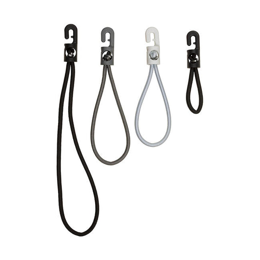 Bungee tie for outdoor displays