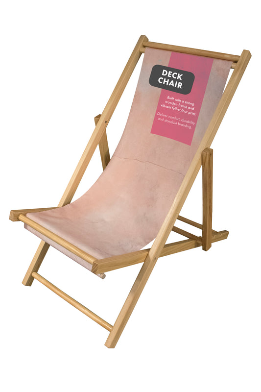 Custom printed deck chair