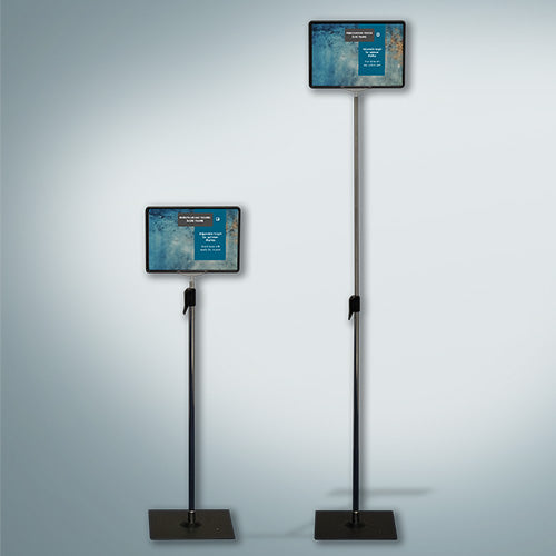 Freestanding poster slide frame