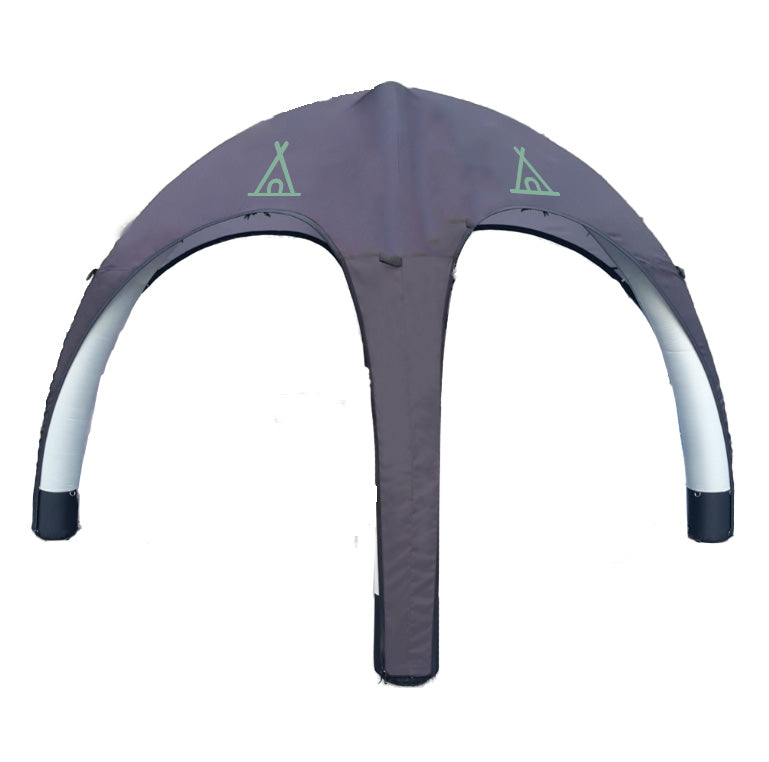 Inflatable tent roof