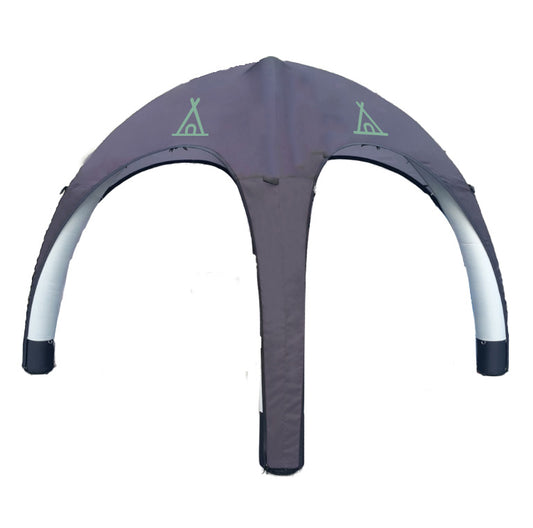 Inflatable tent roof