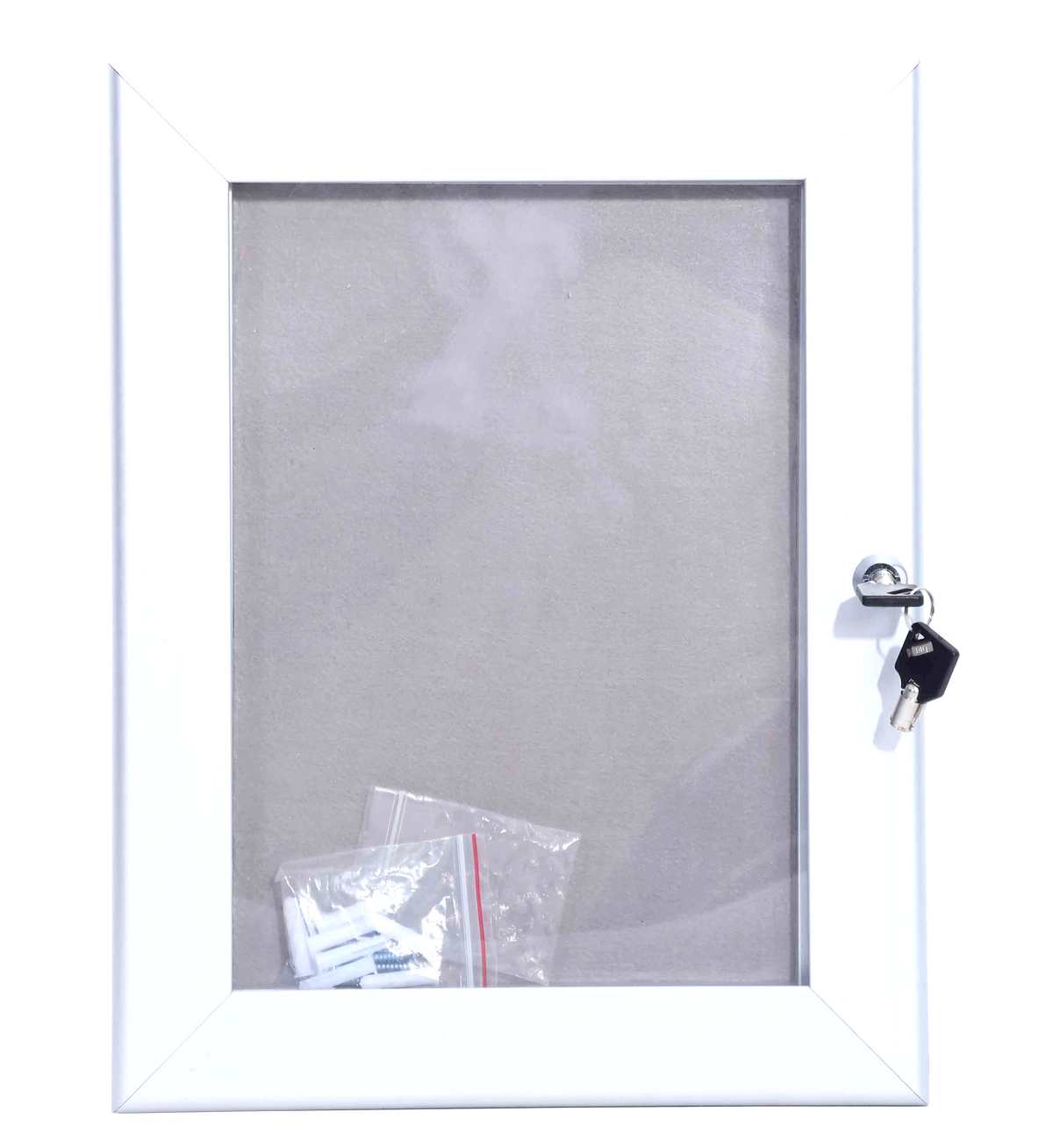 Lockable notice board