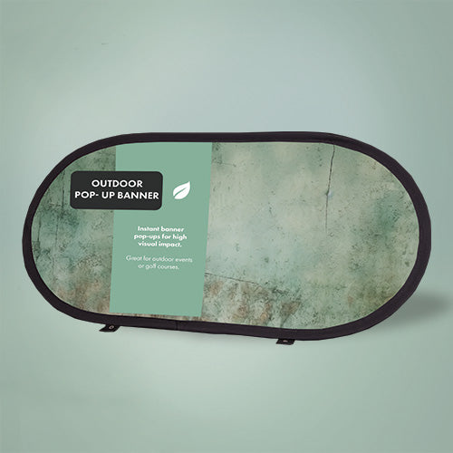 Outdoor pop-up banner