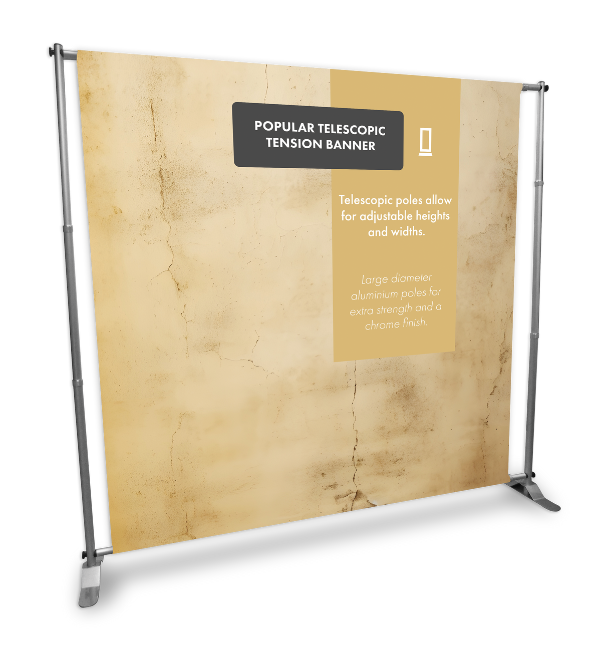 Custom Popular telescopic tension banner display