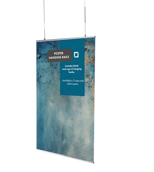 Poster hanging rail