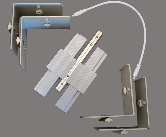 Premium LED lightbox aerial linking kit components