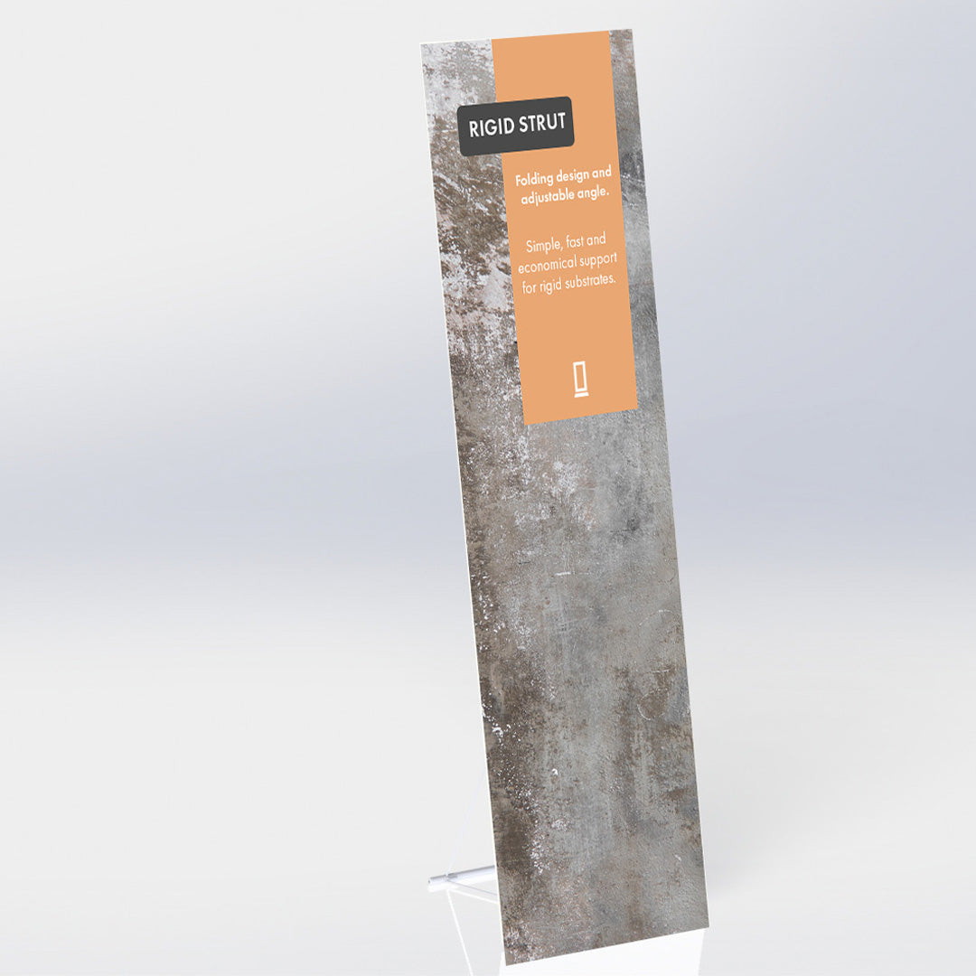 Rigid display strut