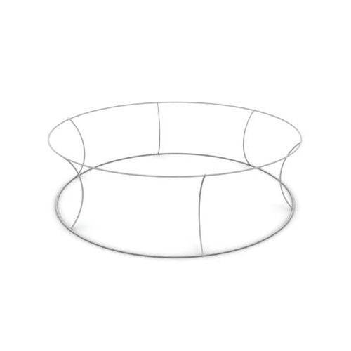 Round hanging tube structure frame