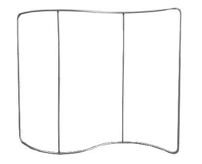 S shape tube fabric display frame