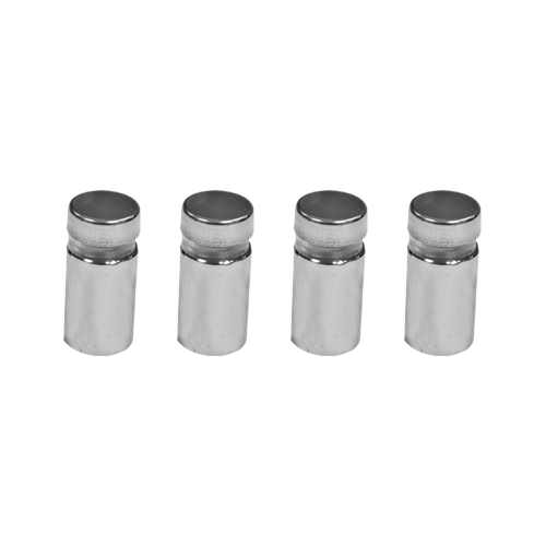 Satin finish metal stand offs