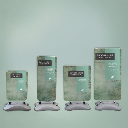 Spring tube pavement display