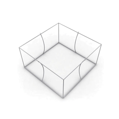 Square hanging tube structure frame