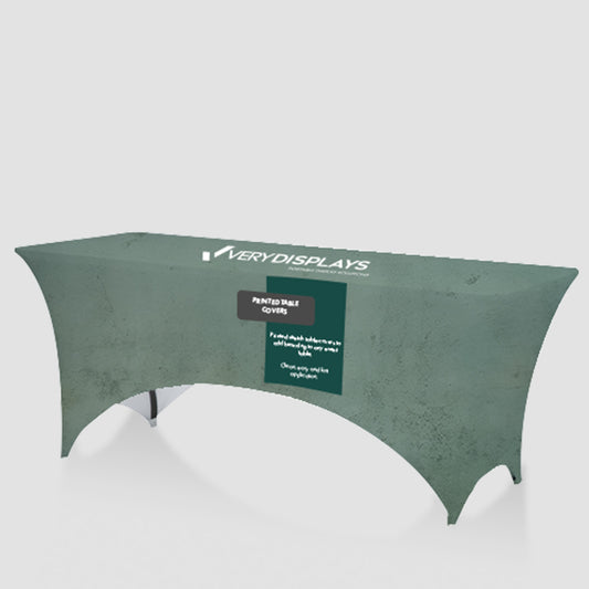 Custom printed stretch table cover