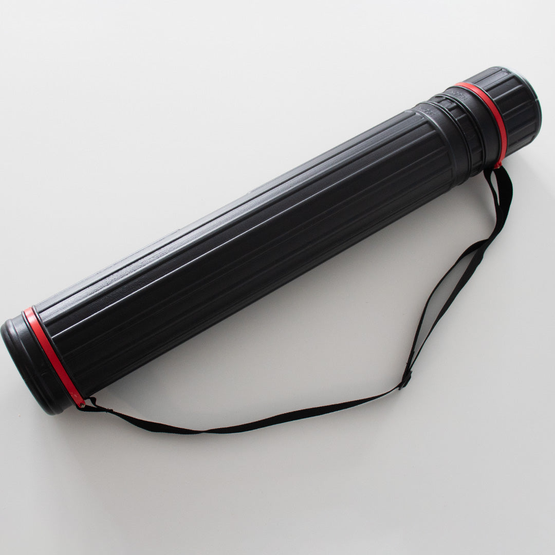 Telescopic graphic transport tube