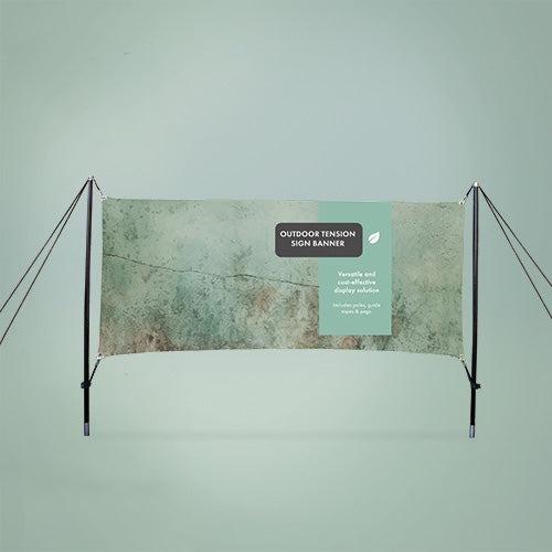 Outdoor tension sign banner