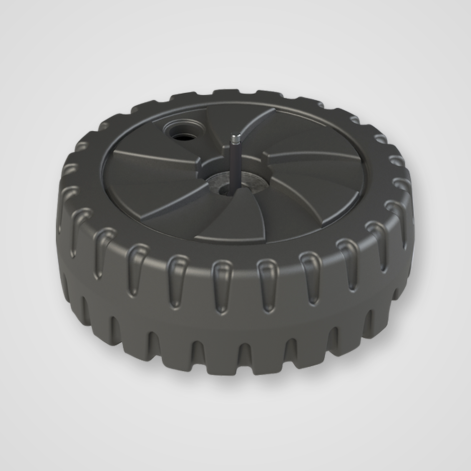 Tyre-style 30 litre water-fillable base included with the outdoor custom flag pair