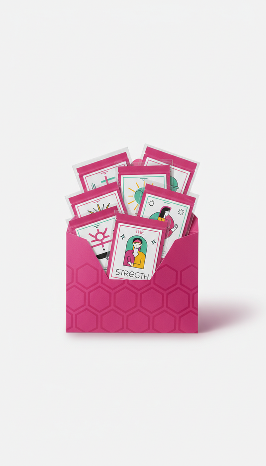 Hex Magenta Tarot Sticker Pack
