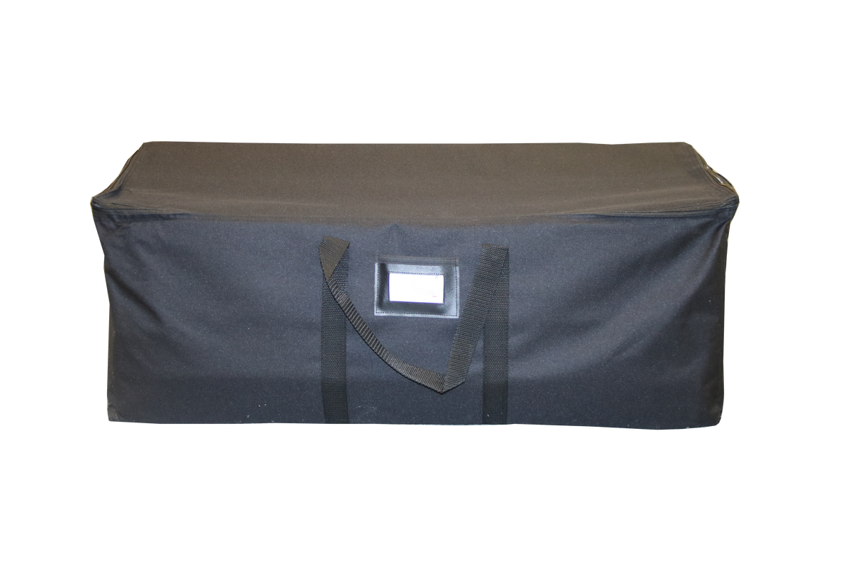 Black transport bag for the 3D Disk tube display
