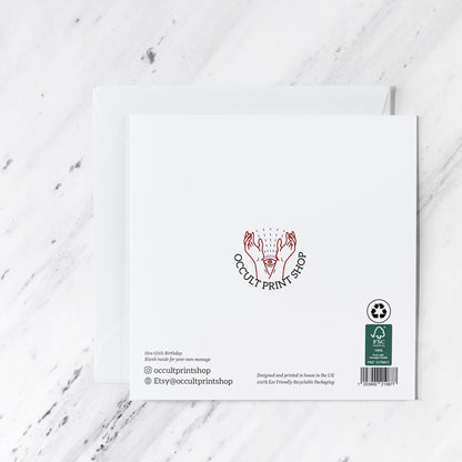 Graduation Card for Her – Watercolour Girl Graduate Illustration with Cap and Diploma – Congratulations Handmade Card – Class of Gift