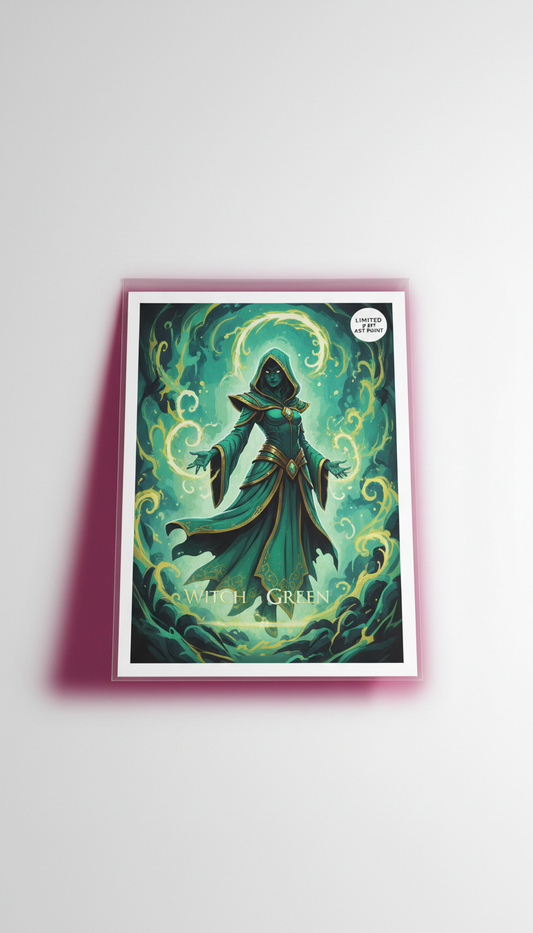Witch Green Limited Art Print