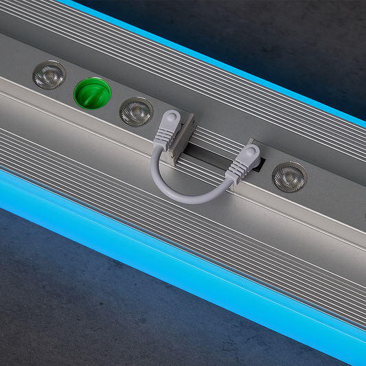 Close-up of LUMI-EDGE internal lighting components