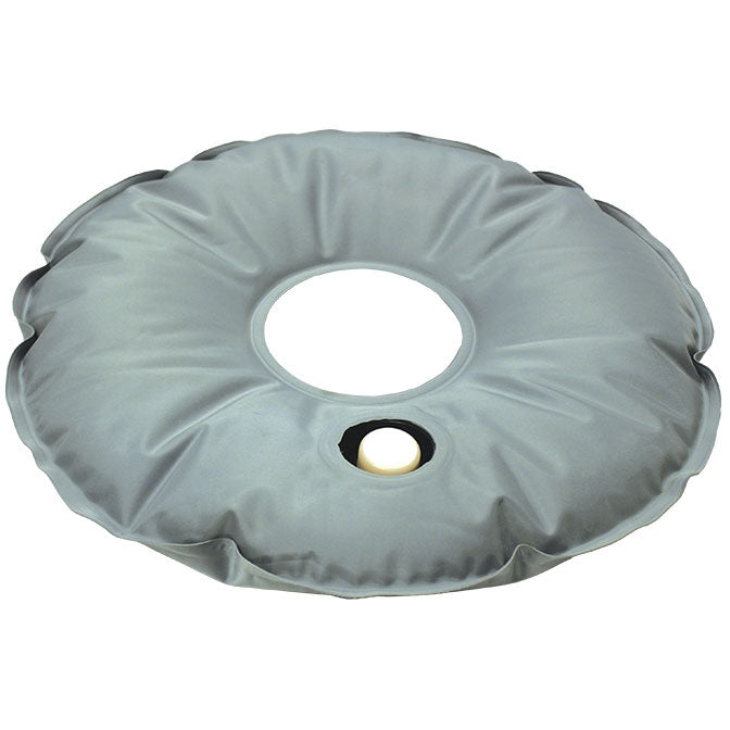 Fillable water ballast weight for a portable flag base