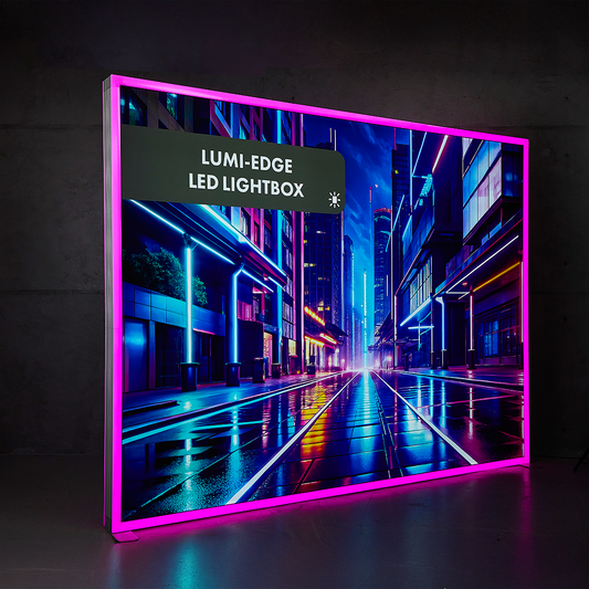 Replacement graphic for a three metre LUMI-EDGE lightbox