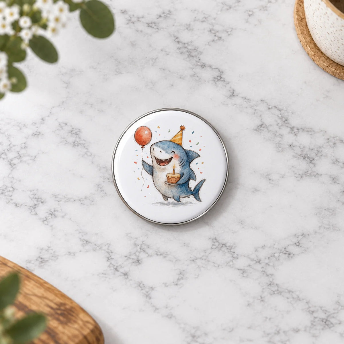 Shark Greeting Card – Badge Small