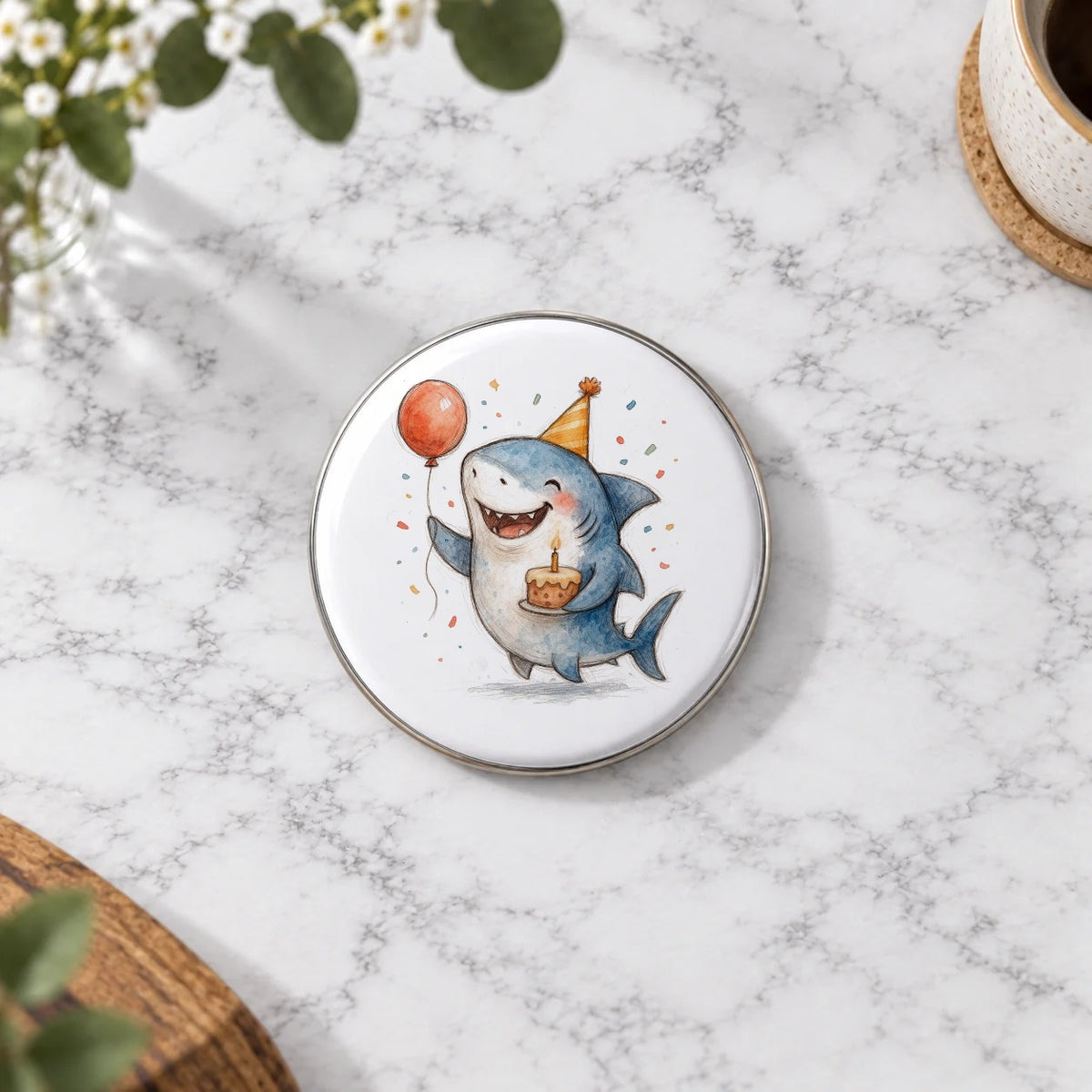 Shark Greeting Card – Badge Large