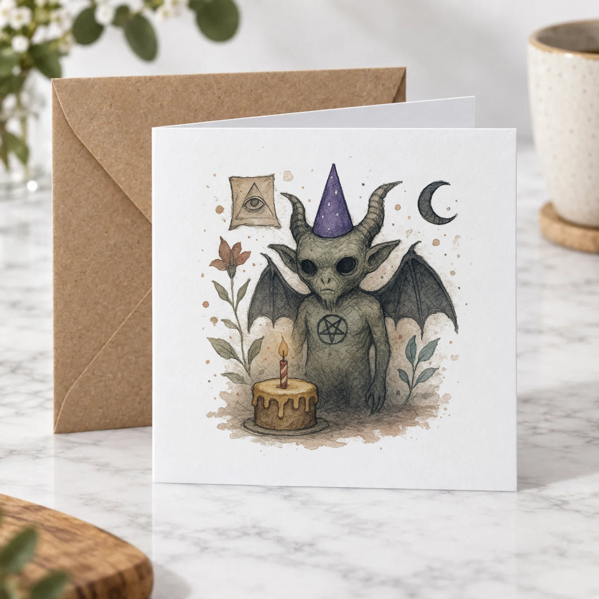Baphomet Greeting Card – Hero