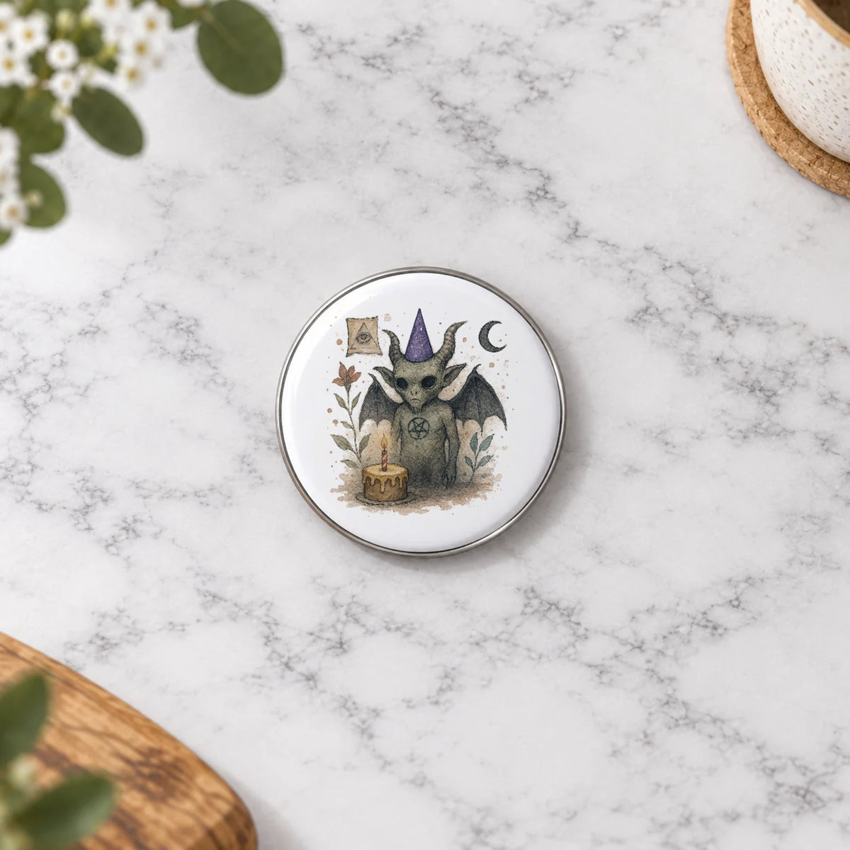 Baphomet Greeting Card – Badge Small