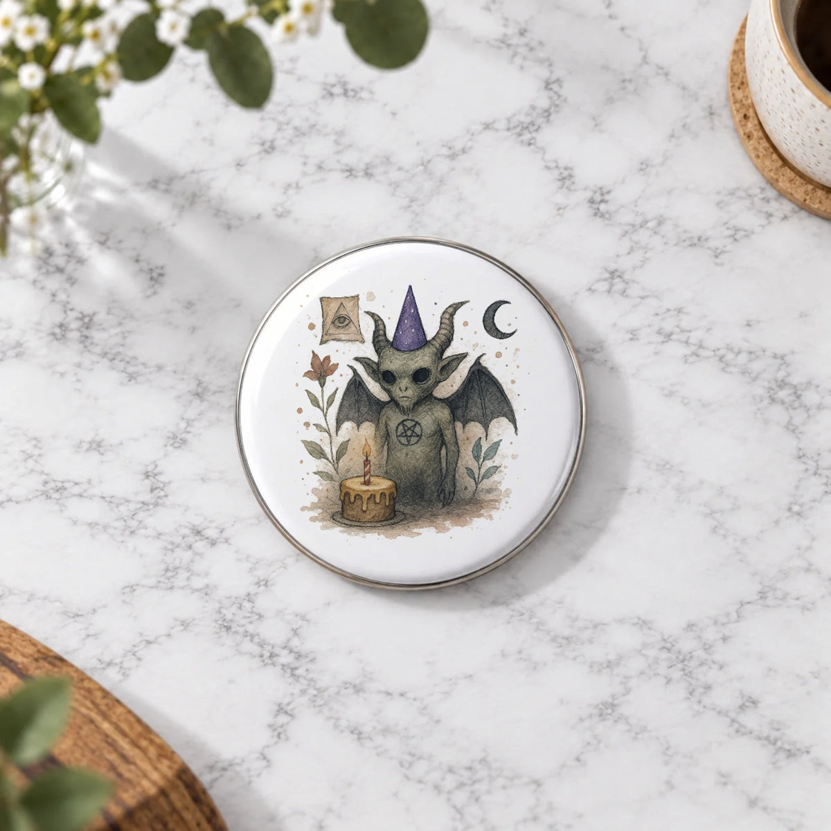 Baphomet Greeting Card – Badge Large