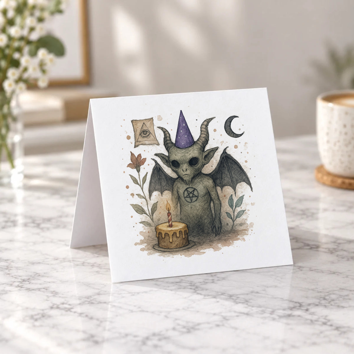 Baphomet Greeting Card – Tent Fold