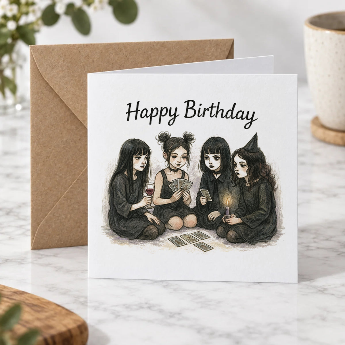Tarot Coven Greeting Card – Hero
