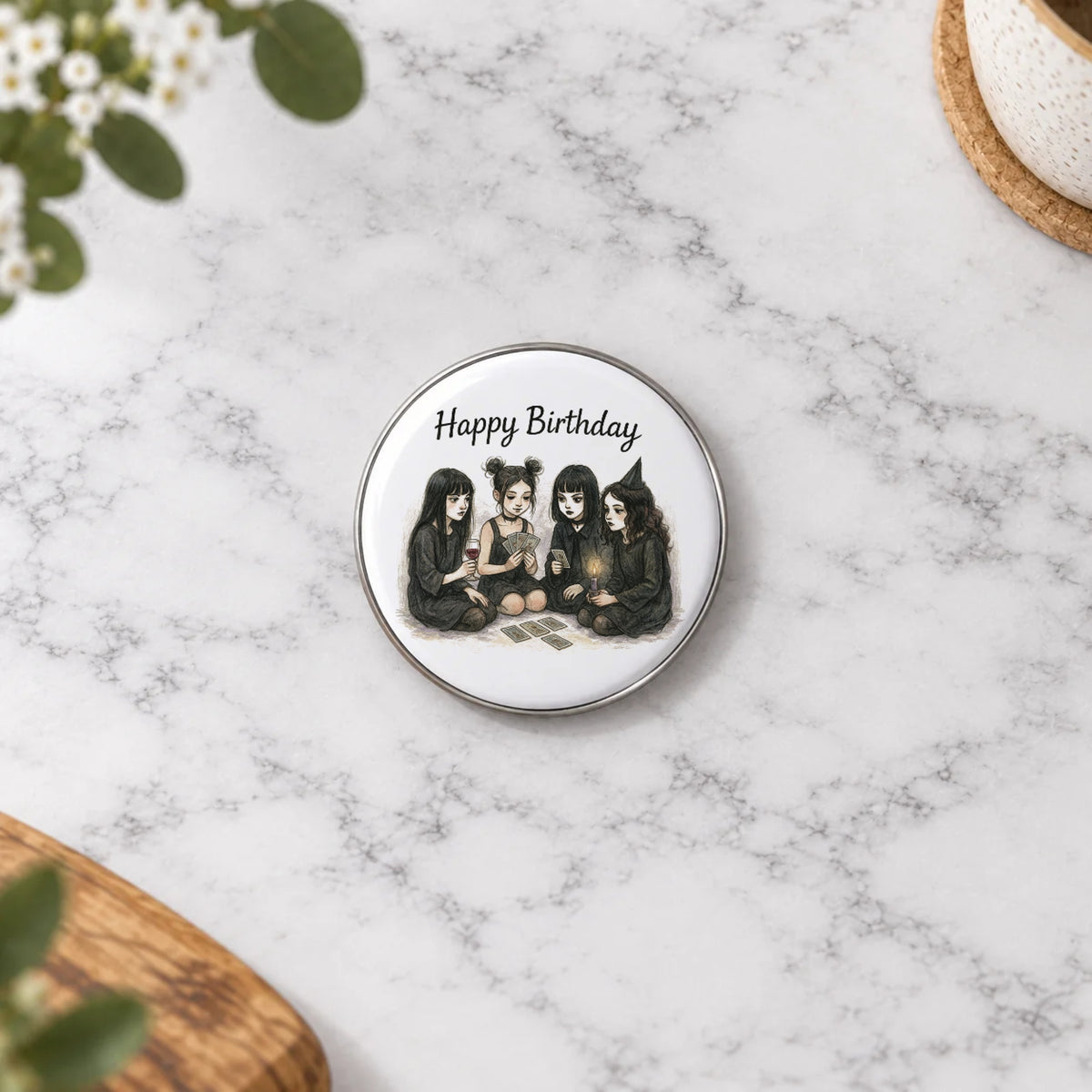 Tarot Coven Greeting Card – Badge Small