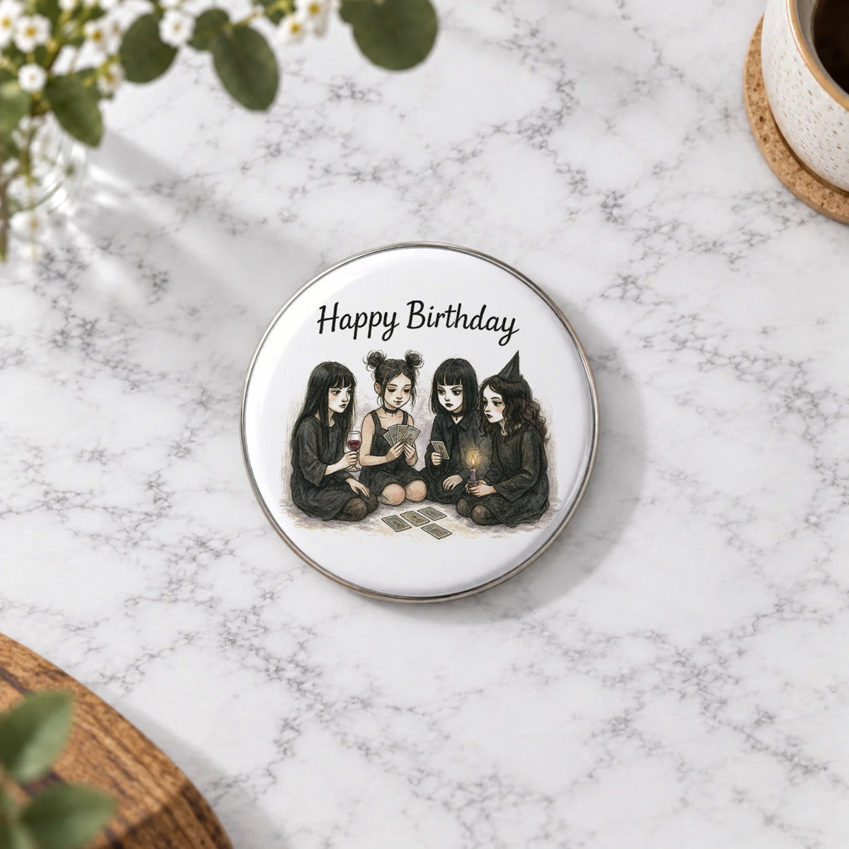 Tarot Coven Greeting Card – Badge Large