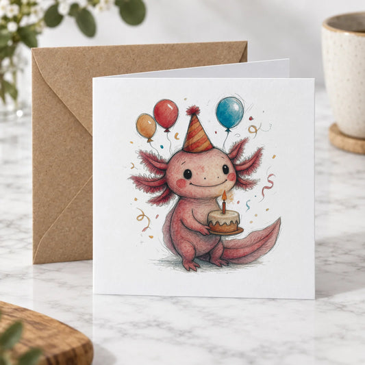 Axolotl Greeting Card – Hero