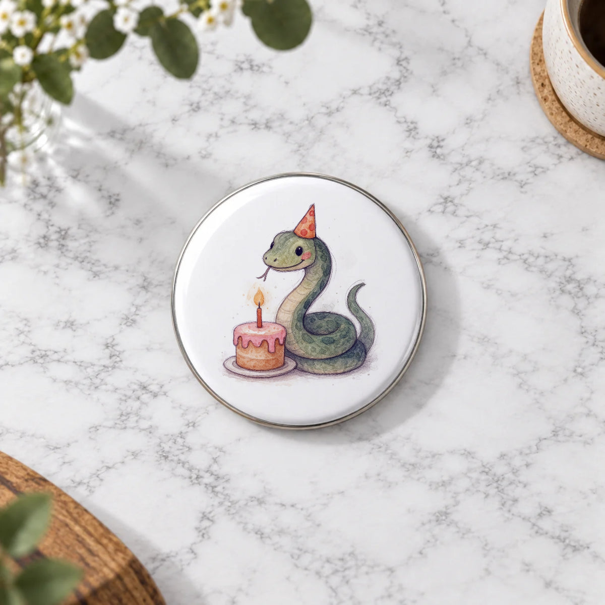 Snake Greeting Card – Badge Large