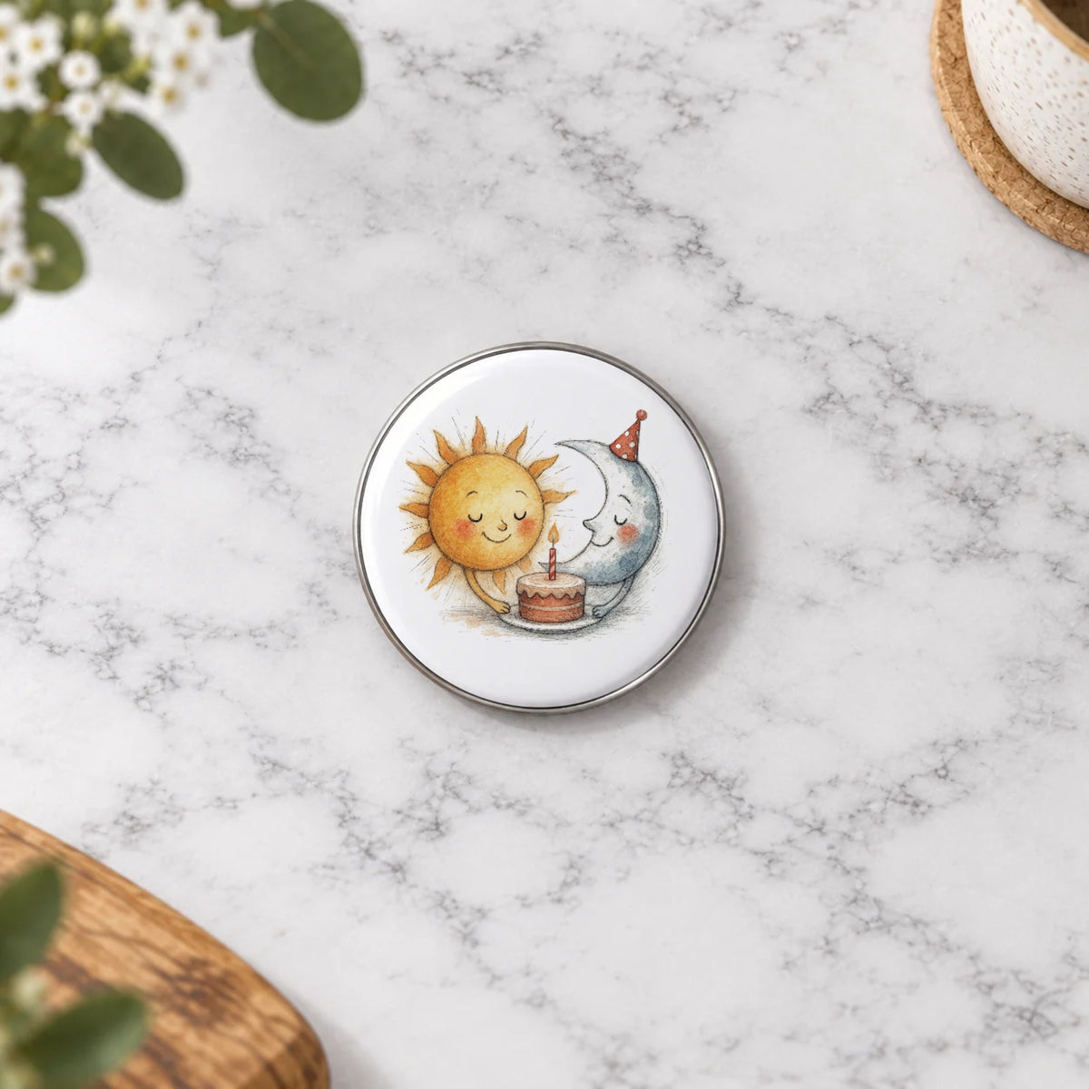 Sun & Moon Greeting Card – Badge Small