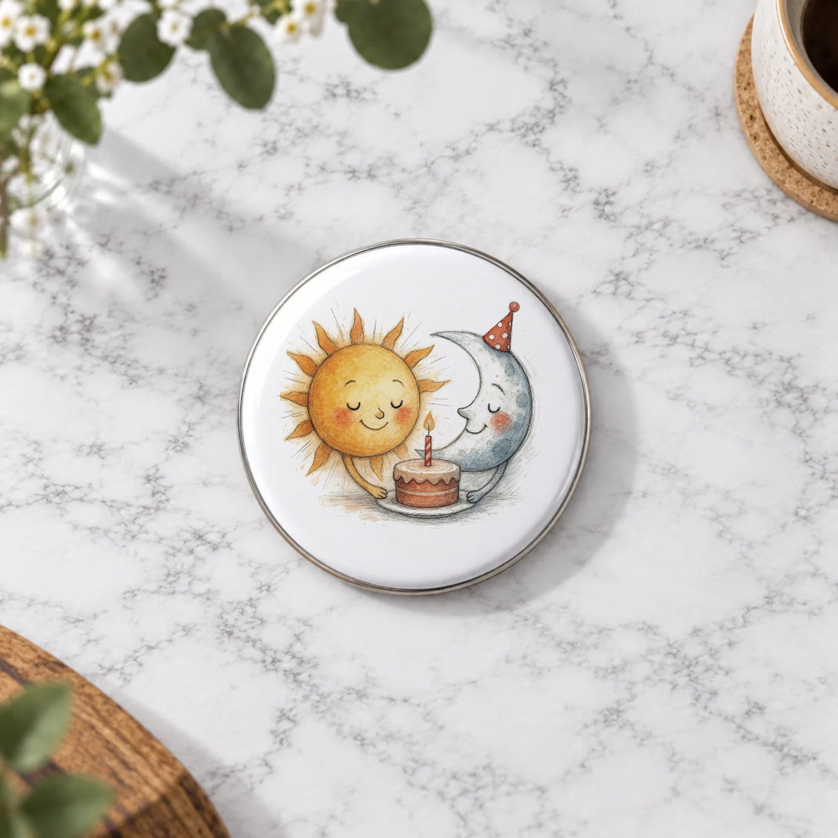 Sun & Moon Greeting Card – Badge Large