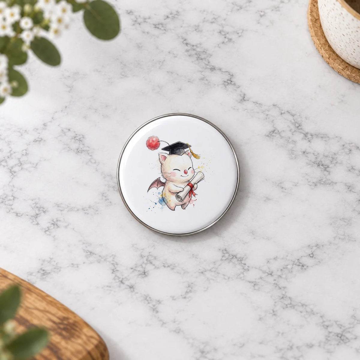 Fantasy Creature Graduation Card – Badge Small