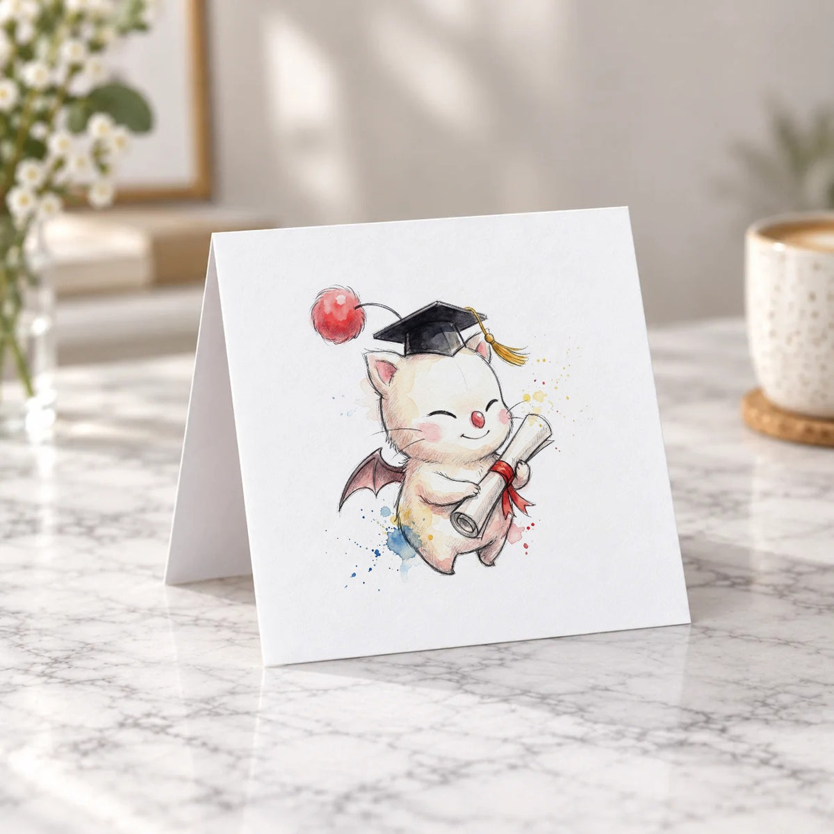 Fantasy Creature Graduation Card – Tent Fold